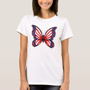 Patriotischer Schmetterling T-Shirt