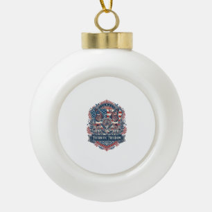 Patriotischer Schmetterlingsgarten Vektorgrafik T- Keramik Kugel-Ornament