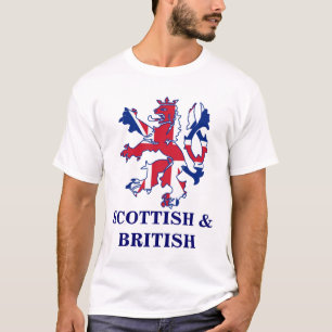 Patriotischer Scottish und Brtish T-Shirt