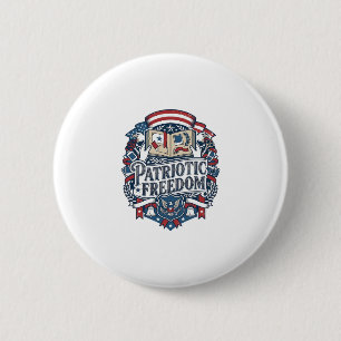 Patriotischer Scrapbooker Vektorgrafik T-Shirt_1 Button