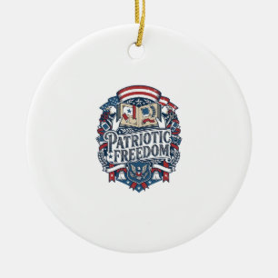 Patriotischer Scrapbooker Vektorgrafik T-Shirt_1 Keramik Ornament