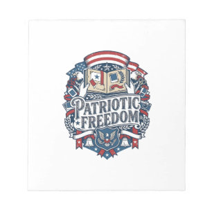 Patriotischer Scrapbooker Vektorgrafik T-Shirt_1 Notizblock
