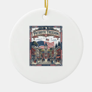 Patriotischer Seifenhersteller Keramik Ornament