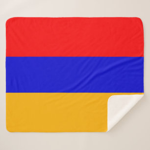 Patriotischer Sherpa-Blanket mit armenischer Flagg Sherpadecke
