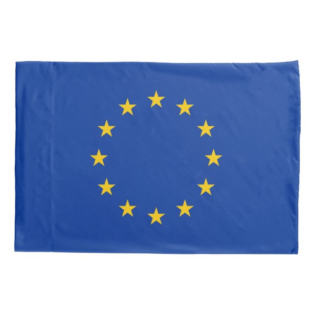 Patriotischer Single Pillowcase-Fahne der Europäis Kissenbezug (Rückseite)