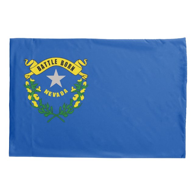 Patriotischer Single Pillowcase Fahne von Nevada,  Kissenbezug (Rückseite)