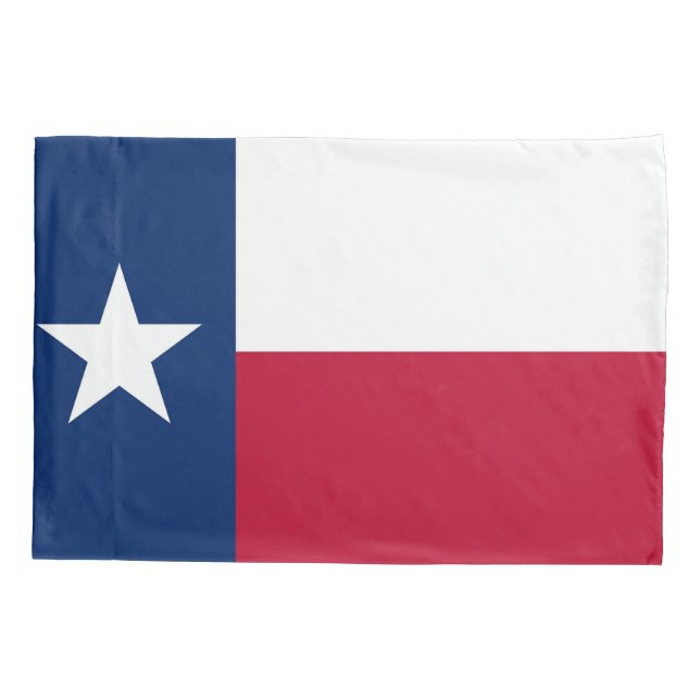 Patriotischer Single Pillowcase-Fahne von Texas Kissenbezug (Rückseite)