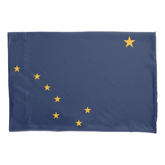 Patriotischer Single Pillowcase Flagge Alaska, USA Kissenbezug (Vorderseite)