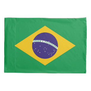 Patriotischer Single Pillowcase Flagge Brasiliens Kissenbezug