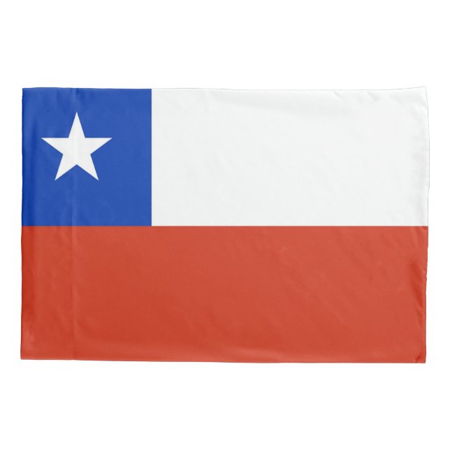 Patriotischer Single Pillowcase Flagge Chile Kissenbezug (Rückseite)