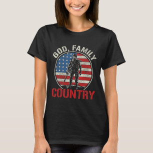 Patriotischer Soldat USA-Flagge Armee Vereinigte S T-Shirt