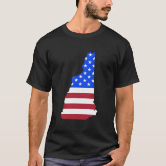Patriotischer Staat New Hampshire USA-Flagge für T-Shirt