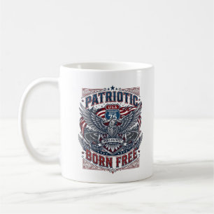 Patriotischer Stahl Straßen Wächter Biker Road Fre Kaffeetasse