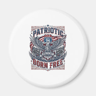 Patriotischer Stahl Straßen Wächter Biker Road Fre Magnet