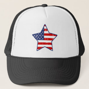 Patriotischer Stern Truckerkappe