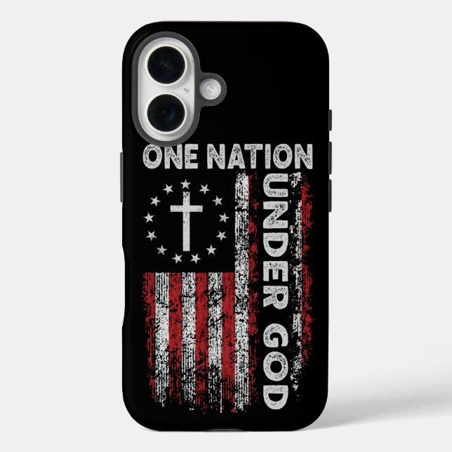 Patriotischer Stolz: Eine Nation unter Gott Case-Mate iPhone Hülle (Rückseite)