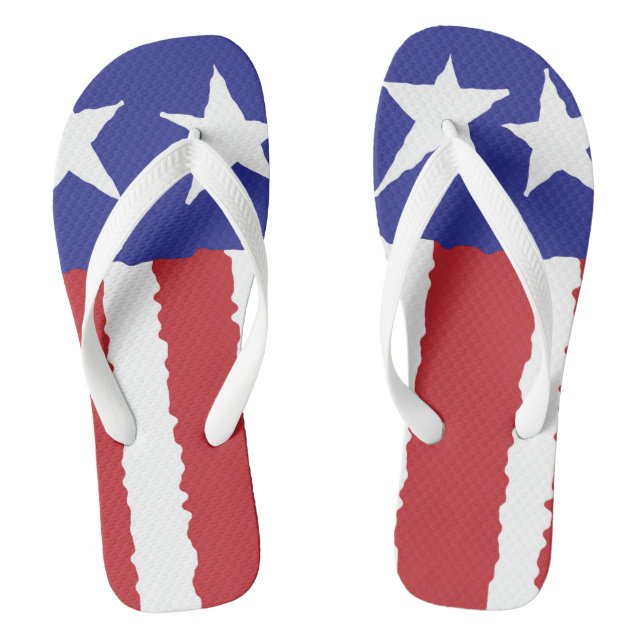 Patriotischer Stolz Flip Flops (Fußbett)