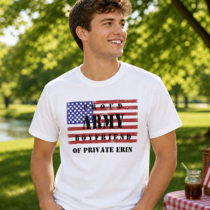 Patriotischer stolzer Armee Freund Flagge T-Shirt