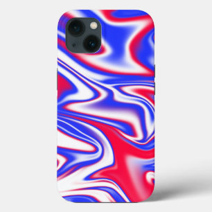"Patriotischer Swirl: Der rote, weiße und blaue Ma Case-Mate iPhone Hülle