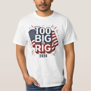 Patriotischer T - Shirt zu groß zum Rig Shirt