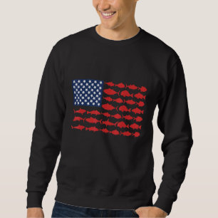 Patriotischer Tag 4. Fang der amerikanischen Flagg Sweatshirt