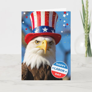Patriotischer Tag der Arbeit Weißkopfseeadler Onke Karte