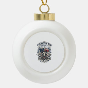 Patriotischer Taktischer Adler-Schädel-Militär-Ins Keramik Kugel-Ornament
