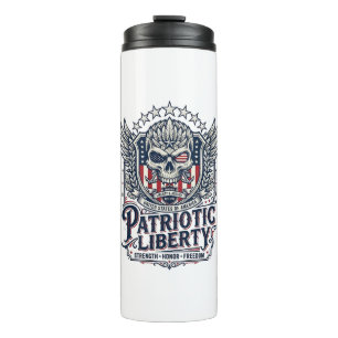Patriotischer Taktischer Adler-Schädel-Militär-Ins Thermosbecher