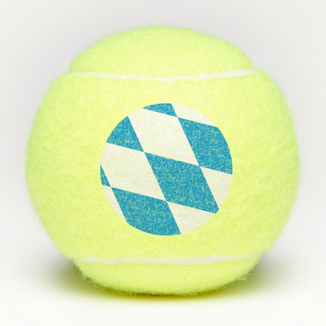 Patriotischer Tennisball mit der Flagge Bayerns Tennisbälle (Vorderseite)