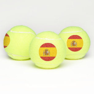 Patriotischer Tennisball mit Flagge Spaniens Tennisbälle
