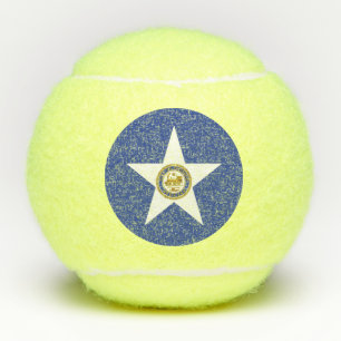 Patriotischer Tennisball mit Flagge von Houston Tennisbälle