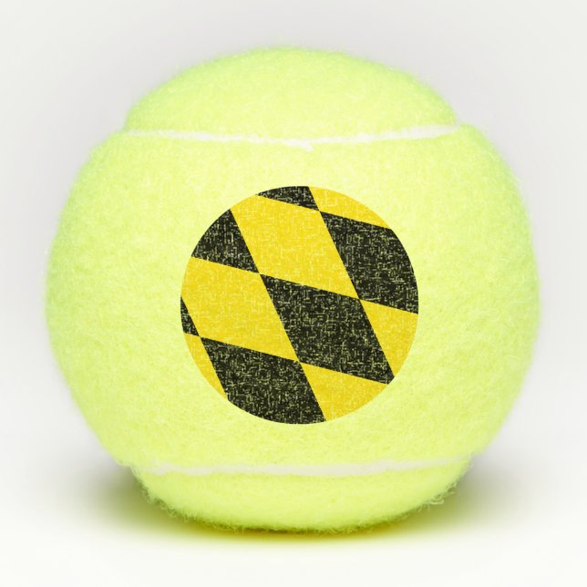 Patriotischer Tennisball mit Flagge von München Tennisbälle (Vorderseite)