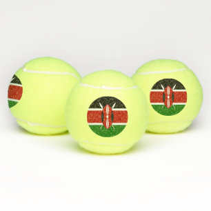 Patriotischer Tennisball mit kenianischer Flagge Tennisbälle