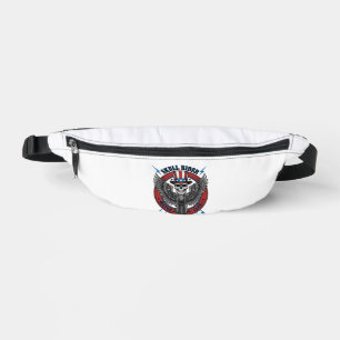Patriotischer Totenkopf Motorrad Adler Vintage Bauchtasche