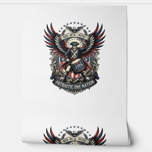 Patriotischer Trommler der Liberty Music Rock Meta Tapete