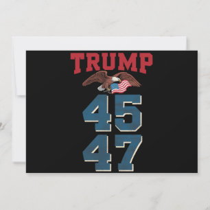 Patriotischer Trump gewann 45 und 47 Sieg Sieger T Einladung