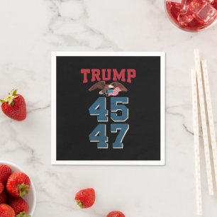 Patriotischer Trump gewann 45 und 47 Sieg Sieger T Serviette