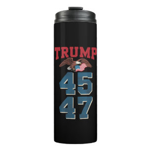 Patriotischer Trump gewann 45 und 47 Sieg Sieger T Thermosbecher