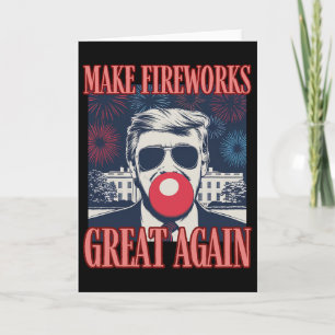 Patriotischer Trump macht Feuerwerk wieder großart Karte
