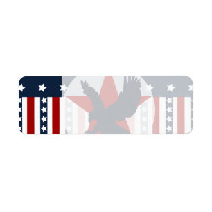 Patriotischer US Flagge-kahler Adler-Amerikaner