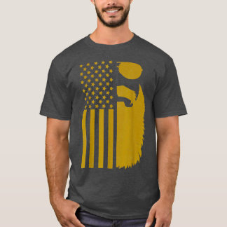 Patriotischer US-Flaggenbart und Sonnenbrille für T-Shirt