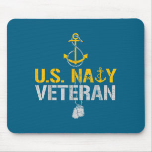 Patriotischer US-Marineveteran seit 1775 Anker sto Mousepad