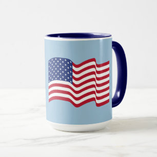 Patriotischer USA-Amerikanischer Flaggen-Kaffeebec Tasse