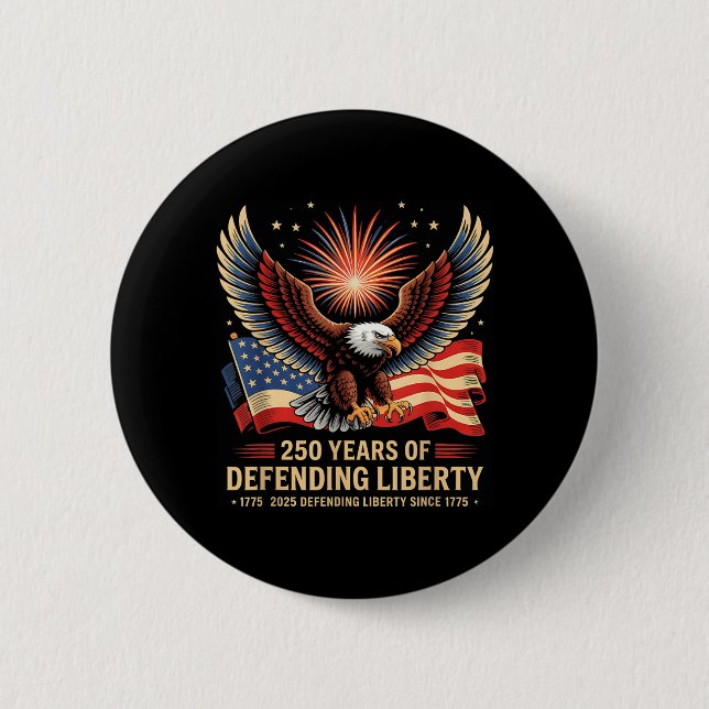 Patriotischer USA-Armee-Militärparade 250. Button (Vorderseite)