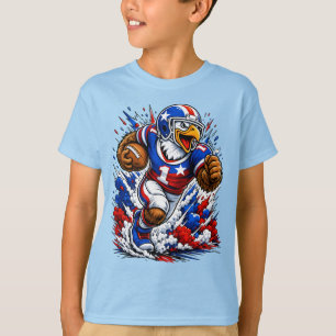 Patriotischer USA-Football-Adler #1 Footballspiele T-Shirt