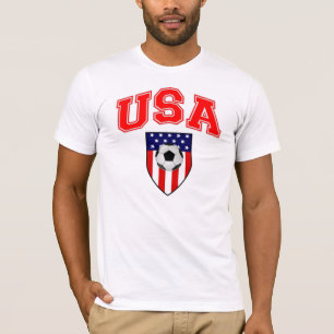 Patriotischer USA-Fußball T-Shirt