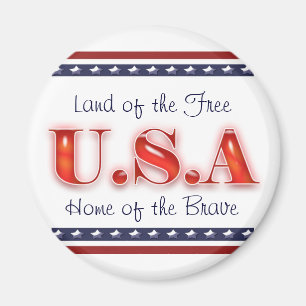 Patriotischer USA-Sternstreifenpatriotismus Magnet