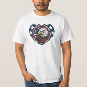Patriotischer USA-Weißkopfseeadler T-Shirt