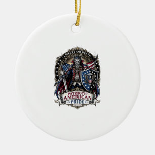 Patriotischer Vampir Freiheits Herr Horror Monster Keramik Ornament