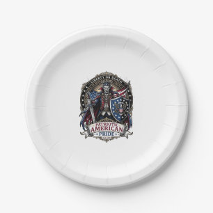 Patriotischer Vampir Freiheits Herr Horror Monster Pappteller
